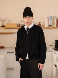 Ffected 'Seoul' Knit Hoodie Black (1)