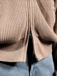 Ffected 'Seoul' Knit Hoodie CopperBeige (1)