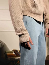 Ffected 'Seoul' Knit Hoodie CopperBeige (2)