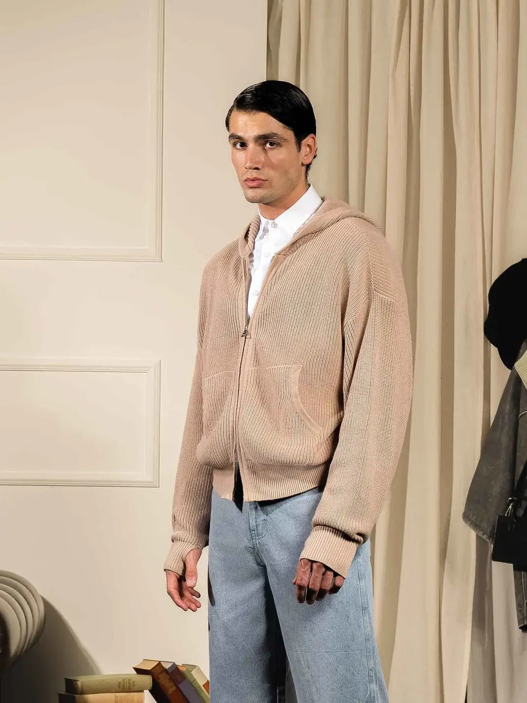 Ffected 'Seoul' Knit Hoodie CopperBeige (4)