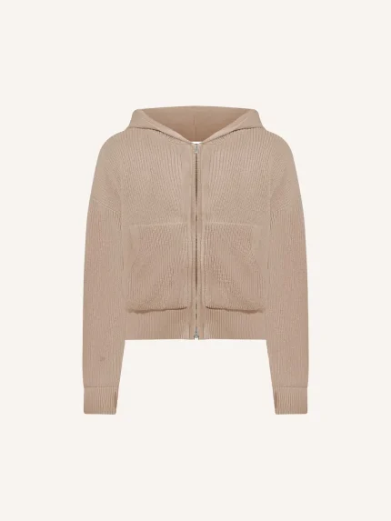 Ffected 'Seoul' Knit Hoodie CopperBeige (5)