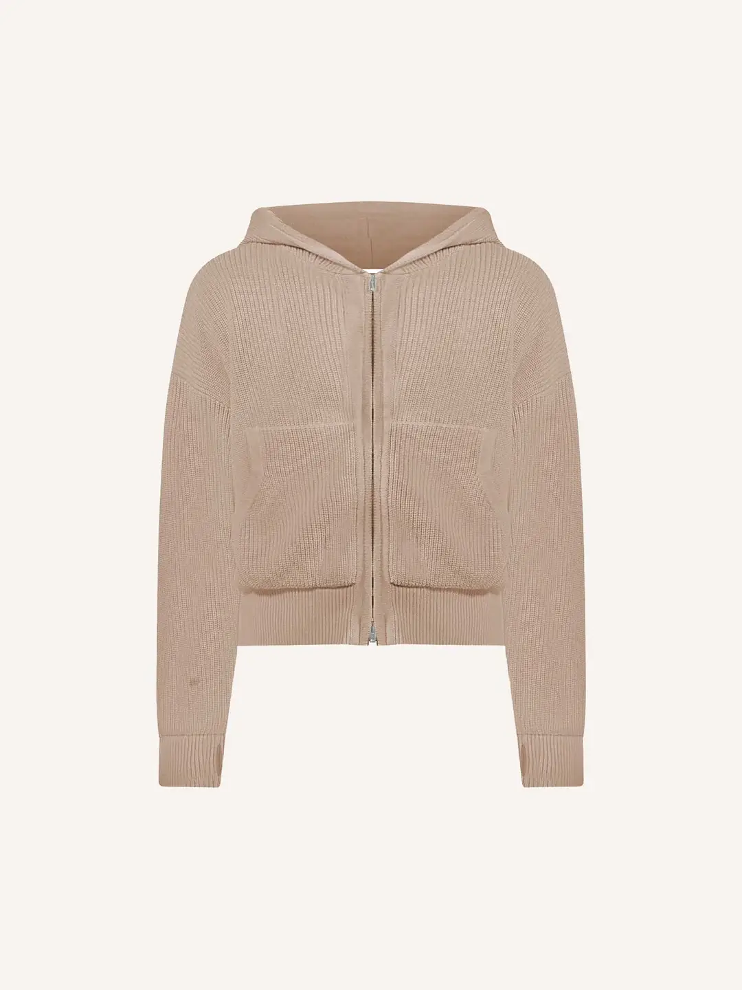 Ffected 'Seoul' Knit Hoodie CopperBeige (5)
