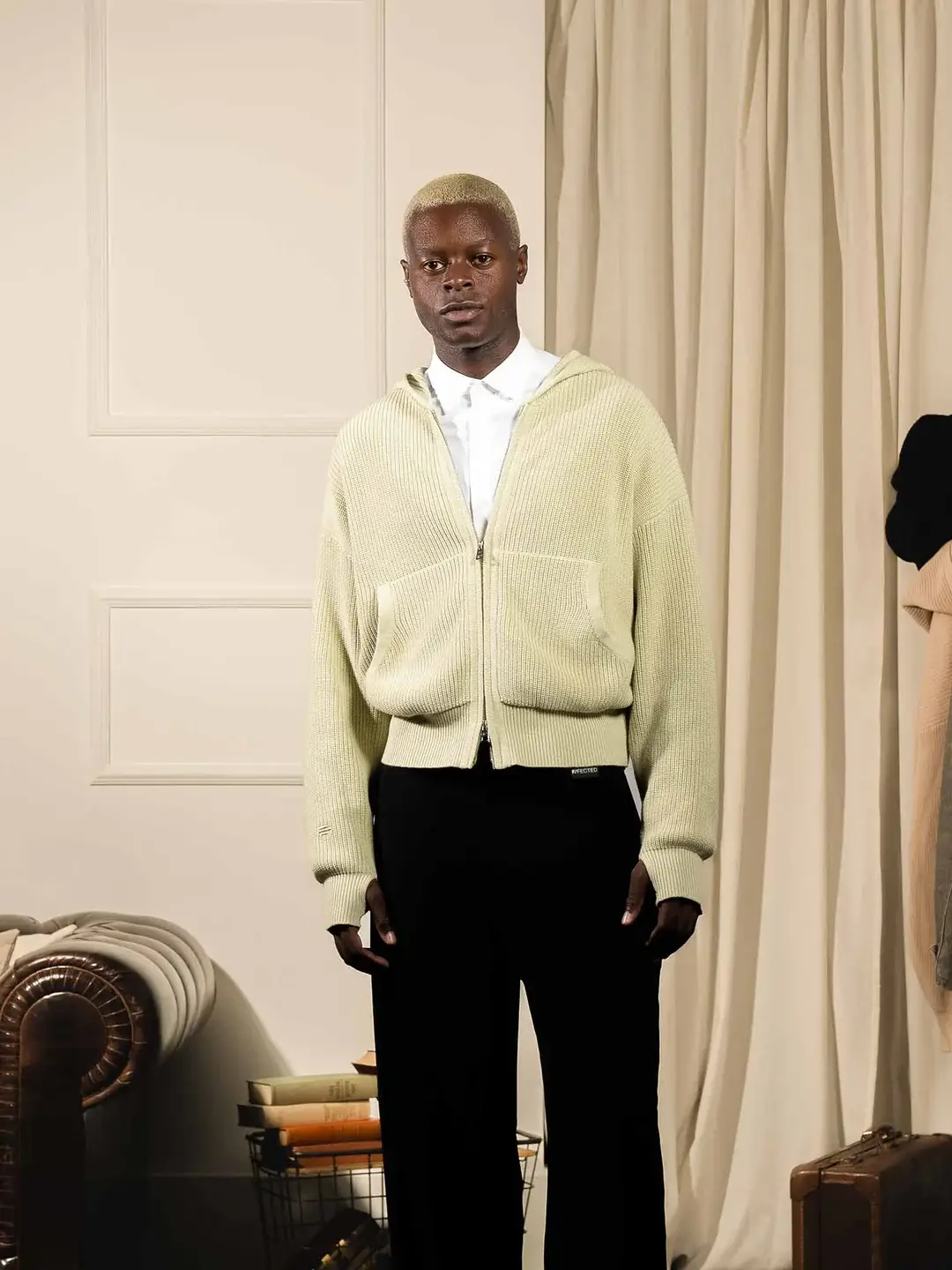 Ffected 'Seoul' Knit Hoodie Lime (5)