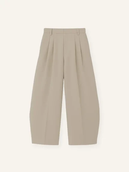 Ffected 'Avel' Pleated Pants Oat (4)
