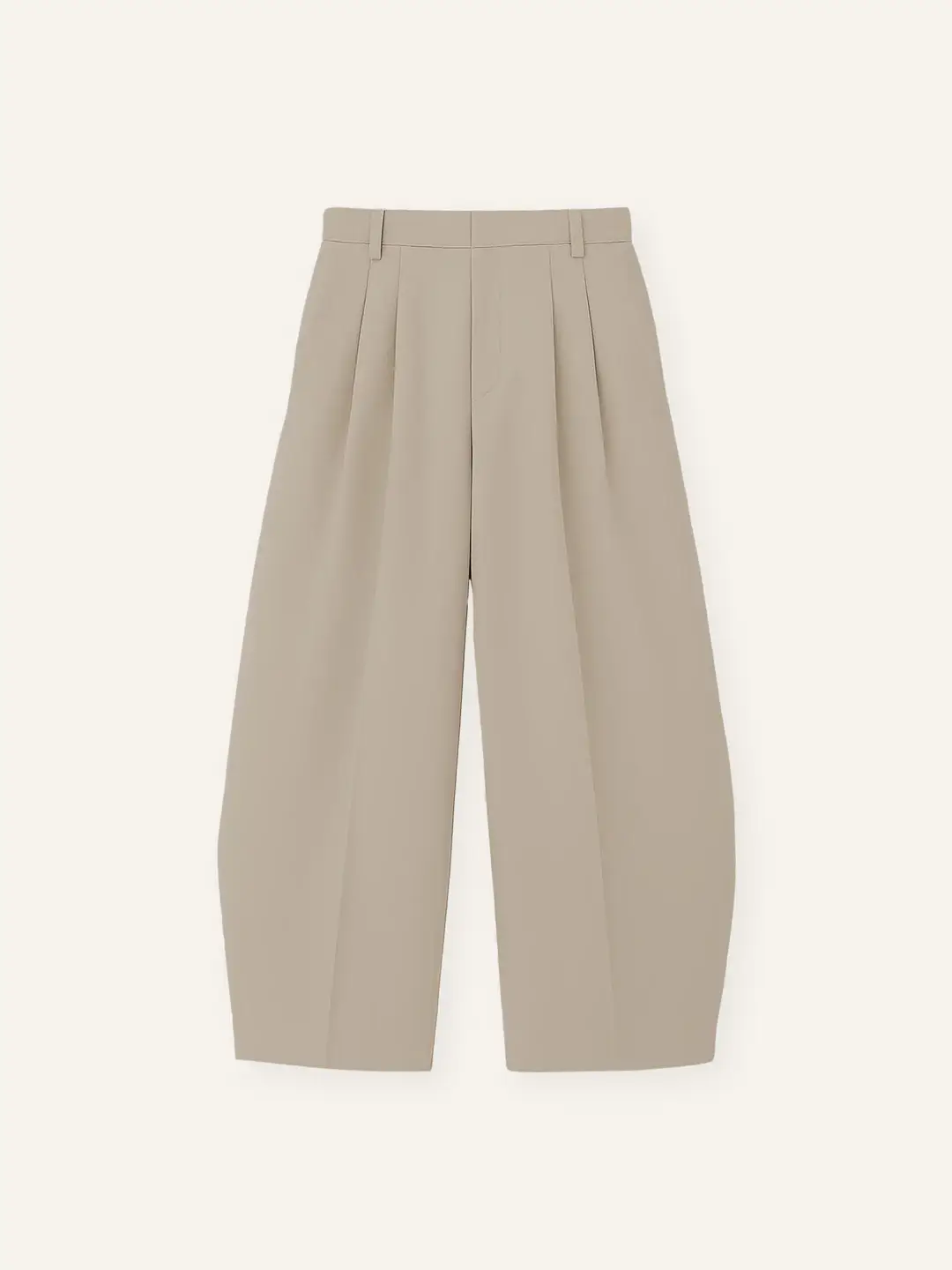 Ffected 'Avel' Pleated Pants Oat (4)