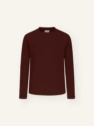 Ffected 'Basement' Henley Shirt Burgundy (4)