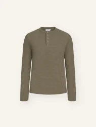 Ffected 'Basement' Henley Shirt Olive (1)