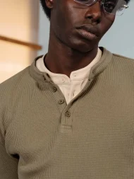 Ffected 'Basement' Henley Shirt Olive (2)