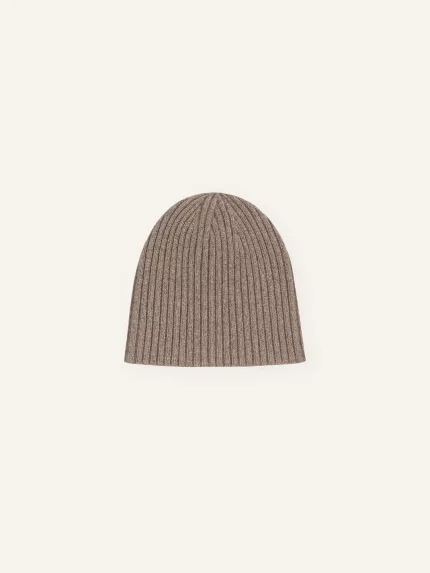 Ffected 'Basement' Ribbed Beanie Ash Brown (2)