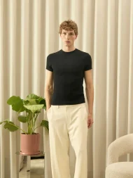 Ffected 'Basement' Slim Rib Shirt Black (2)