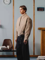 Ffected 'Boga' Wool Bomber Jacke (4)