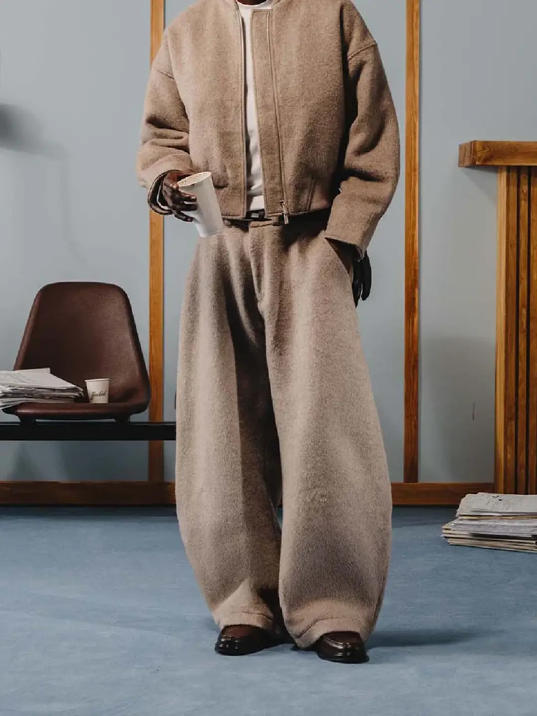 Ffected 'Boga' Wool Pants V2 OatBrown (3)