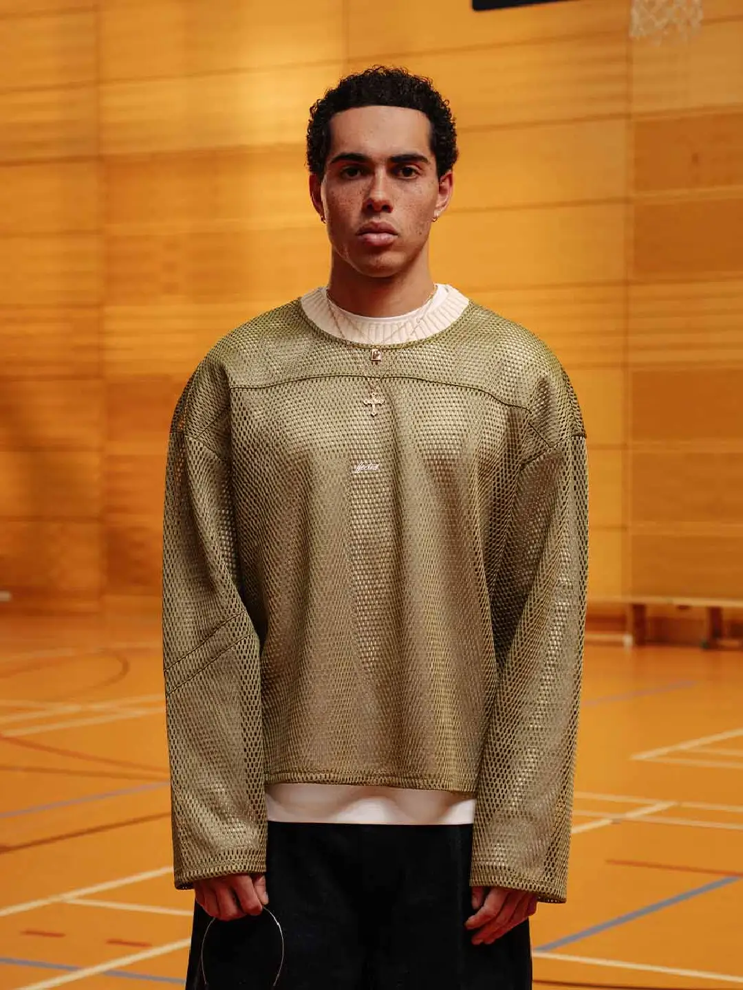 Ffected 'Cd' Mesh Shirt Green (3)