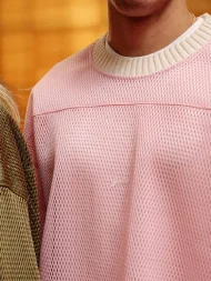 Ffected 'Cd' Mesh Shirt Pink (2)