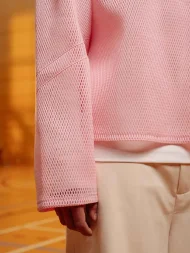 Ffected 'Cd' Mesh Shirt Pink (3)