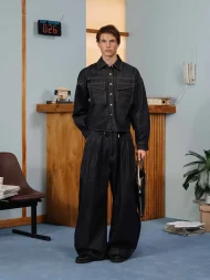 Ffected 'Dera' Selvedge Denim Shirt (3)