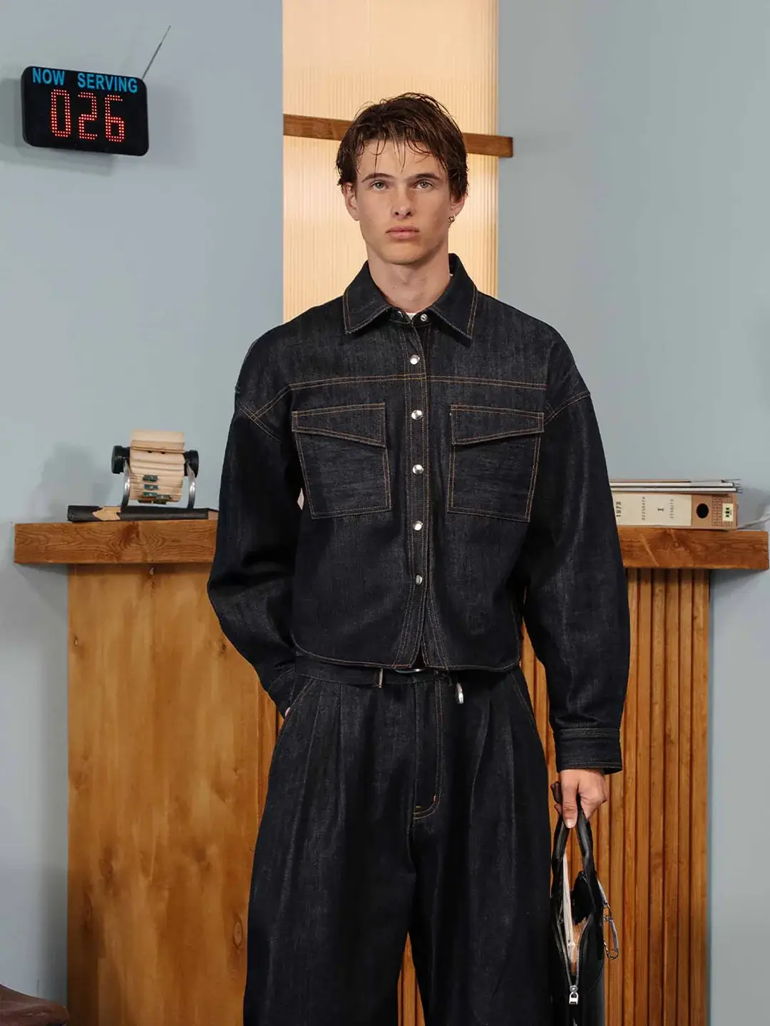 Ffected 'Dera' Selvedge Denim Shirt (4)