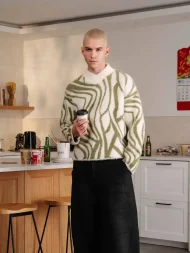 Ffected 'Ivaz' Fuzzy Knit Sweatshirt (3)