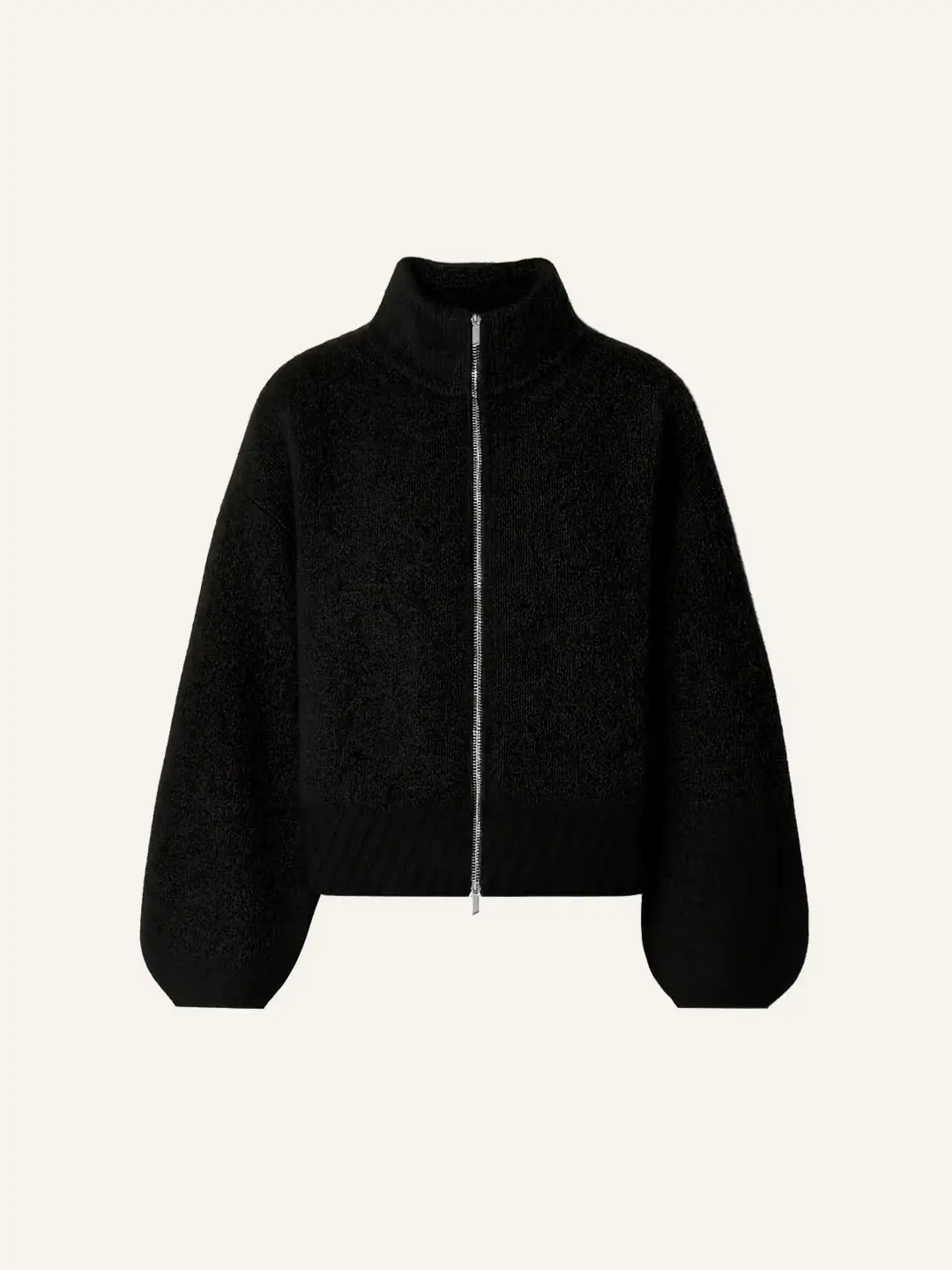 Ffected 'Mare' Mohair Zipper Black (4)