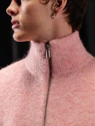Ffected 'Mare' Mohair Zipper Pink (1)