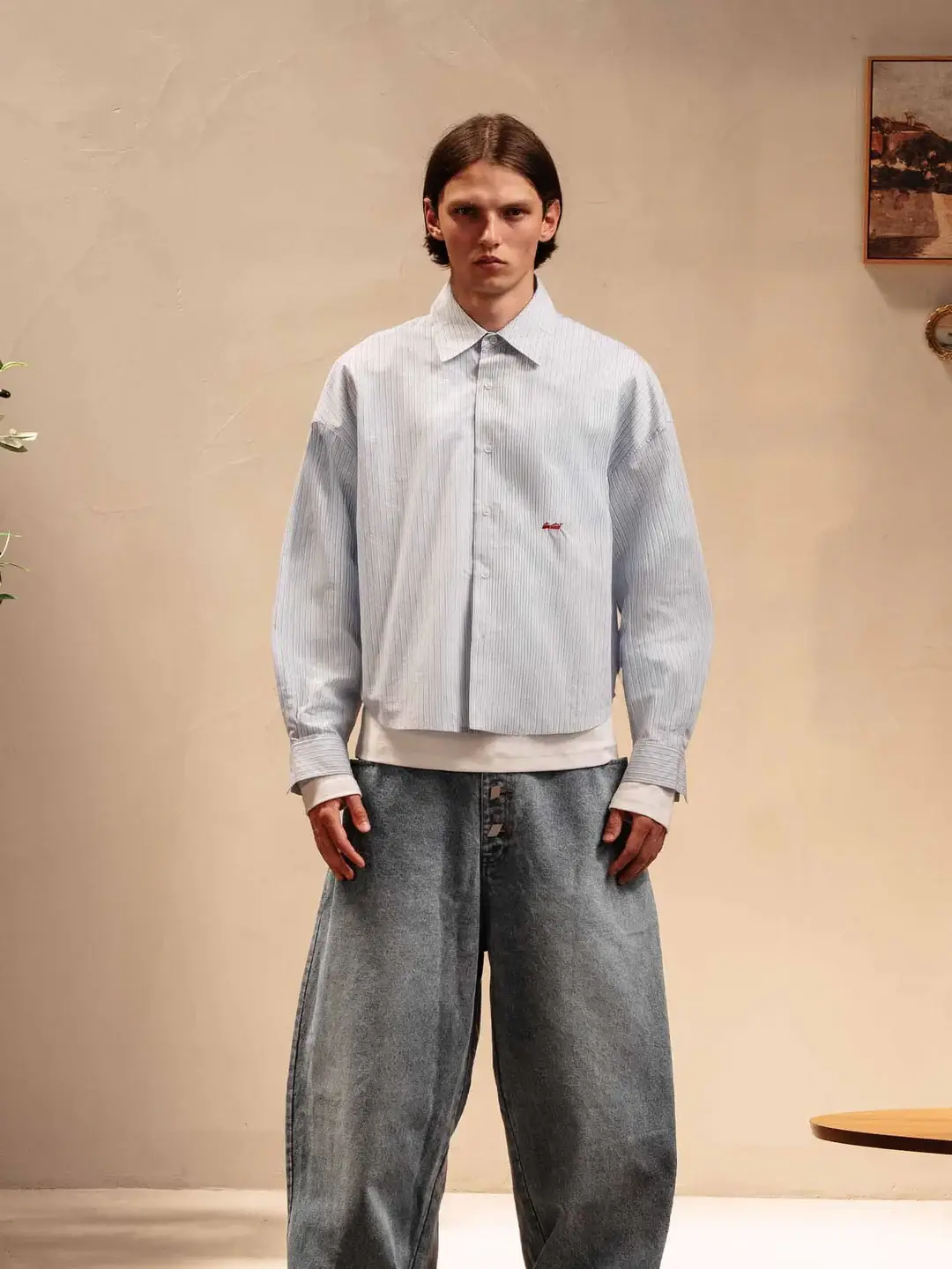 Ffected 'Rael' Stripe Shirt Blue (3)