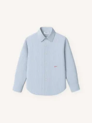 Ffected 'Rael' Stripe Shirt Blue (4)