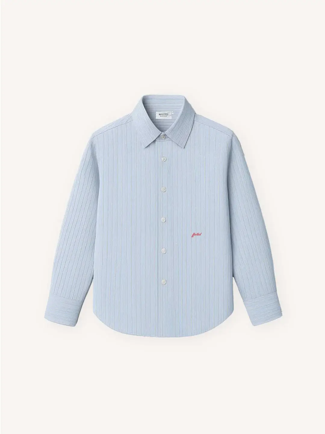 Ffected 'Rael' Stripe Shirt Blue (4)