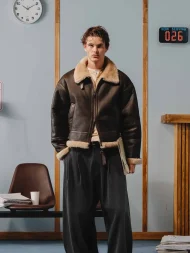 Ffected  'Rian' Shearling Jacke (4)