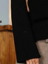 Ffected 'Seona' Cardigan Sweater Black (1)