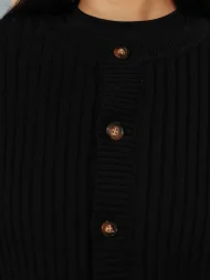 Ffected 'Seona' Cardigan Sweater Black (2)