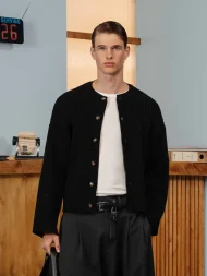 Ffected 'Seona' Cardigan Sweater Black (4)