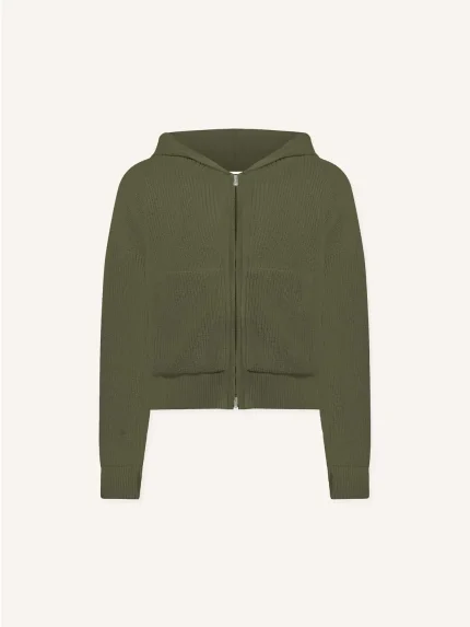 Ffected 'Seoul' Knit Hoodie Olive (2)