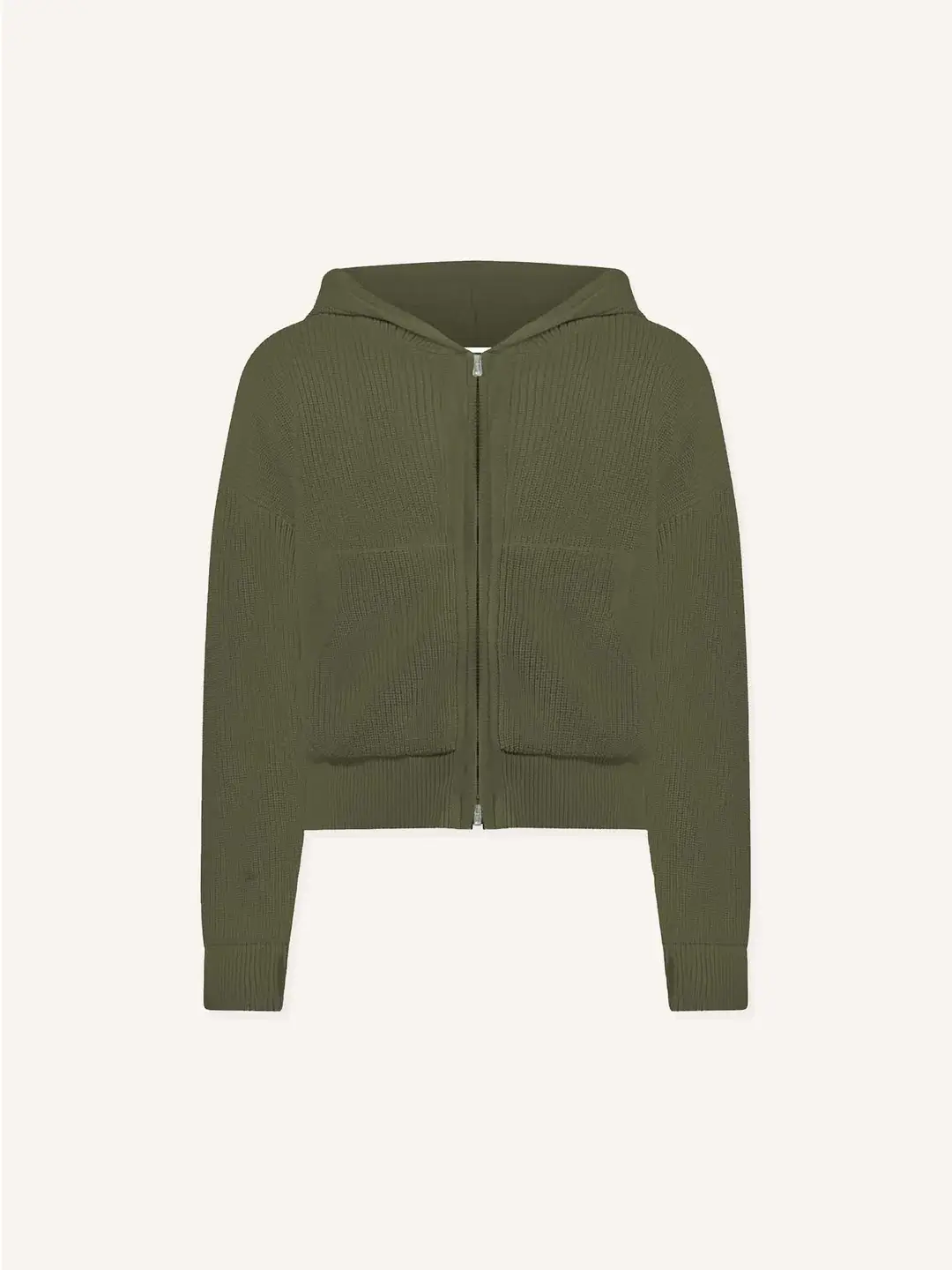 Ffected 'Seoul' Knit Hoodie Olive (2)