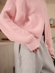 Ffected 'Seoul' Knit Hoodie Pink (1)