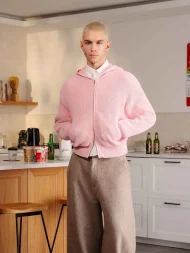 Ffected 'Seoul' Knit Hoodie Pink (3)