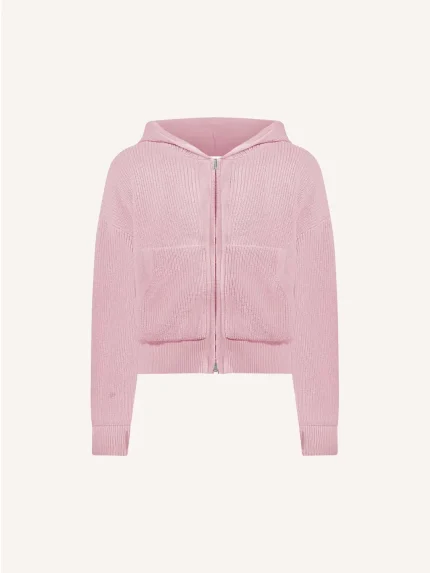 Ffected 'Seoul' Knit Hoodie Pink (4)